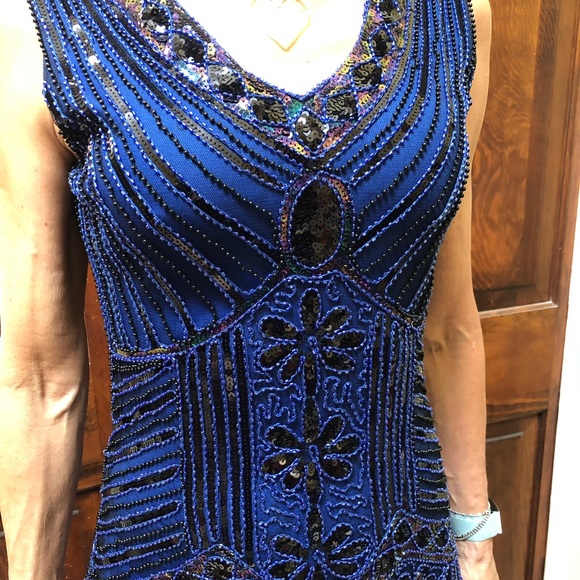1920s Gatsby Inspired Sequined Dress and Headband - Picture 8 of 13